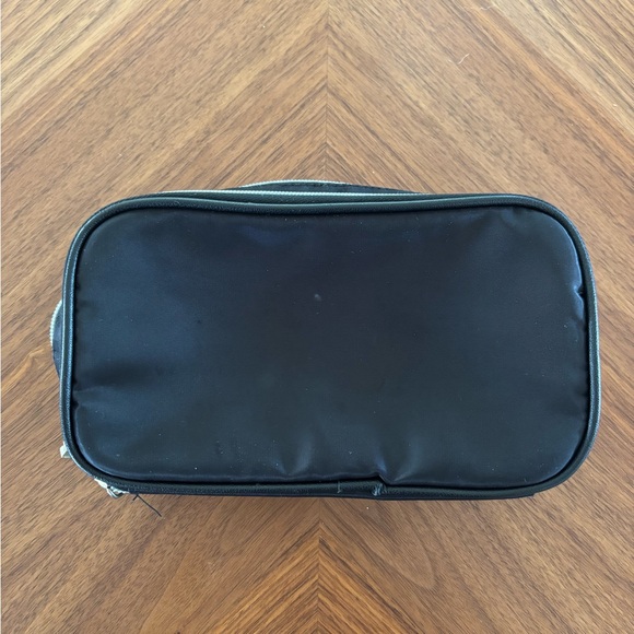Kestrel | Dual pocket travel makeup bag in black - Picture 1 of 6